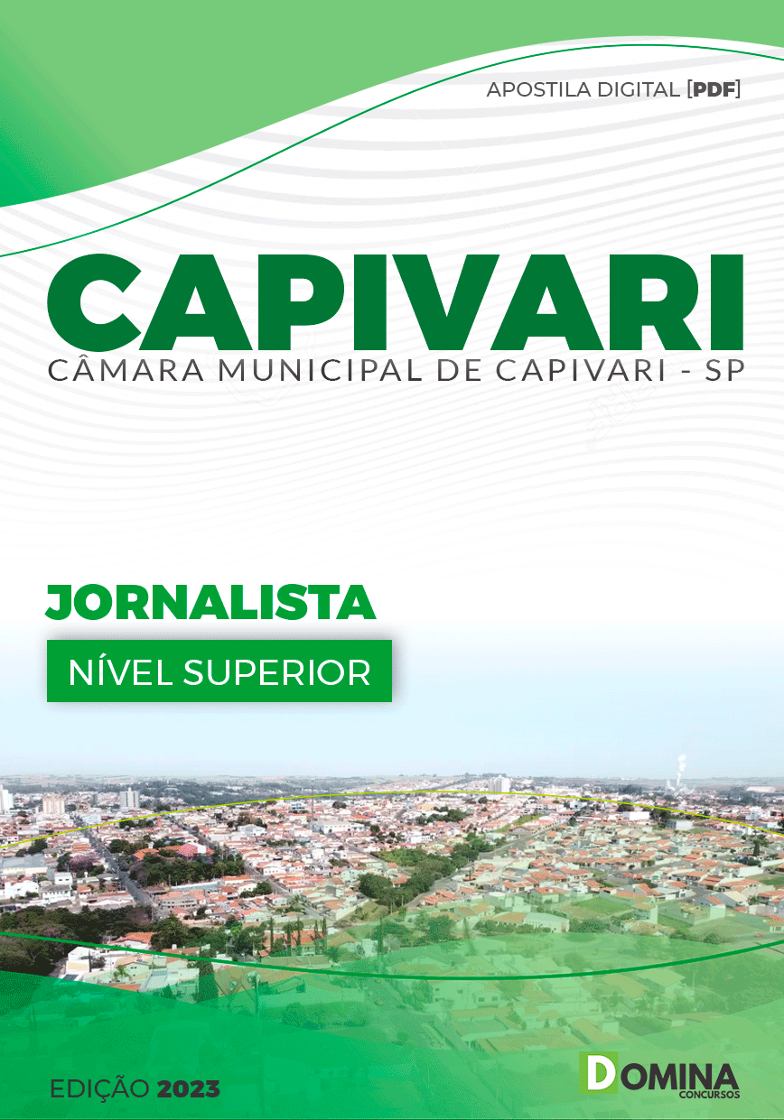 Apostila Câmara Capivari SP 2023 Jornalista