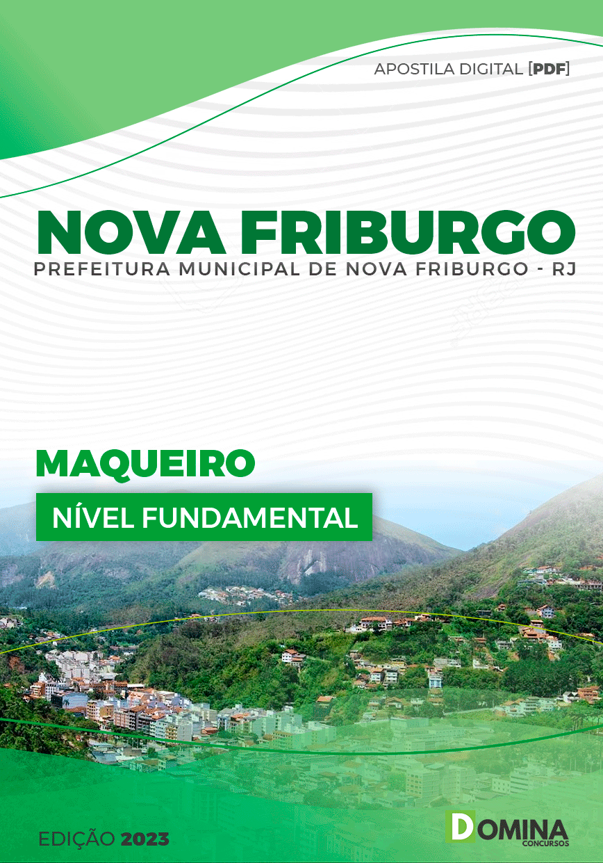 Apostila Concurso Pref Nova Friburgo RJ 2023 Maqueiro