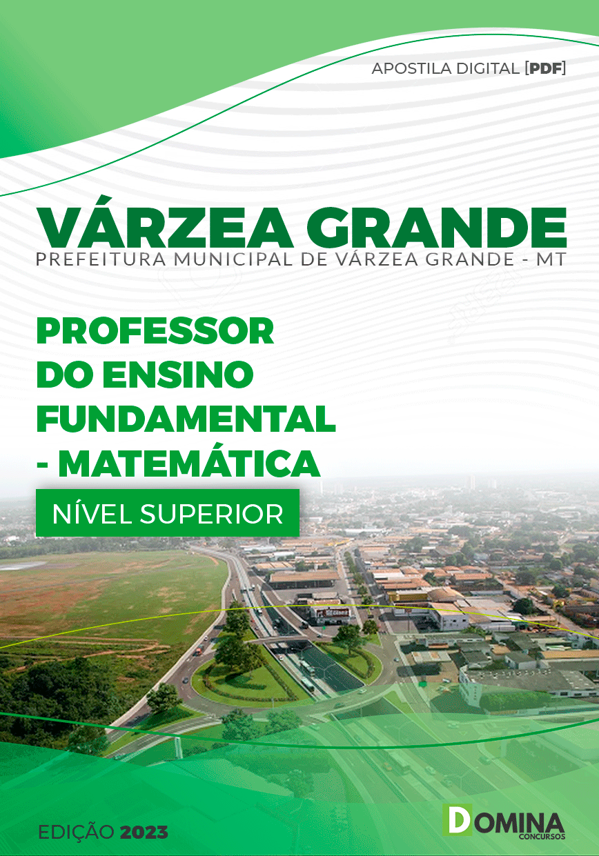 Apostila Pref Várzea Grande MT 2023 Professor Matemática