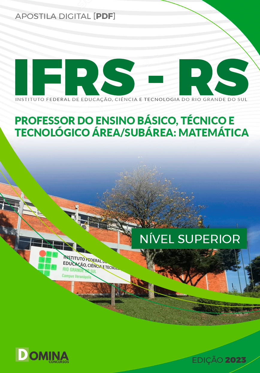 Apostila Concurso IFRS RS 2023 Professor Matemática