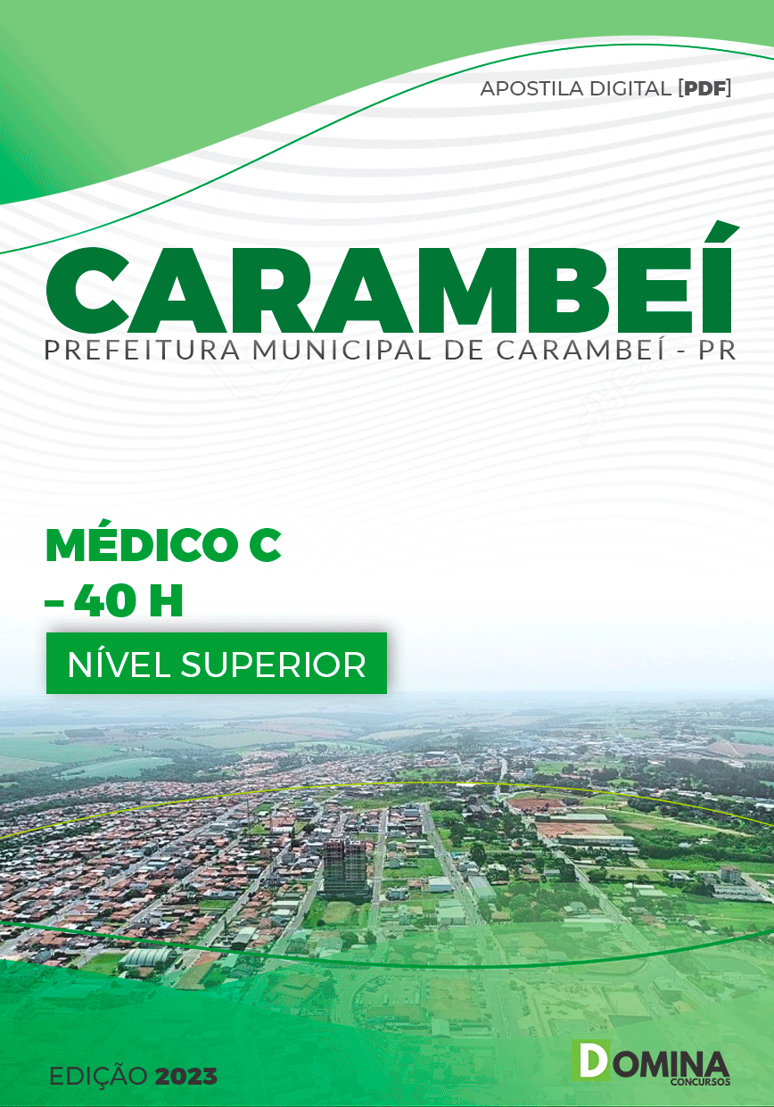 Apostila Pref Carambeí PR 2023 Médico 40Hrs