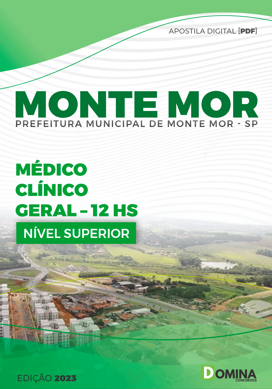 Apostila Pref Monte Mor SP 2023 Médico Clínico Geral