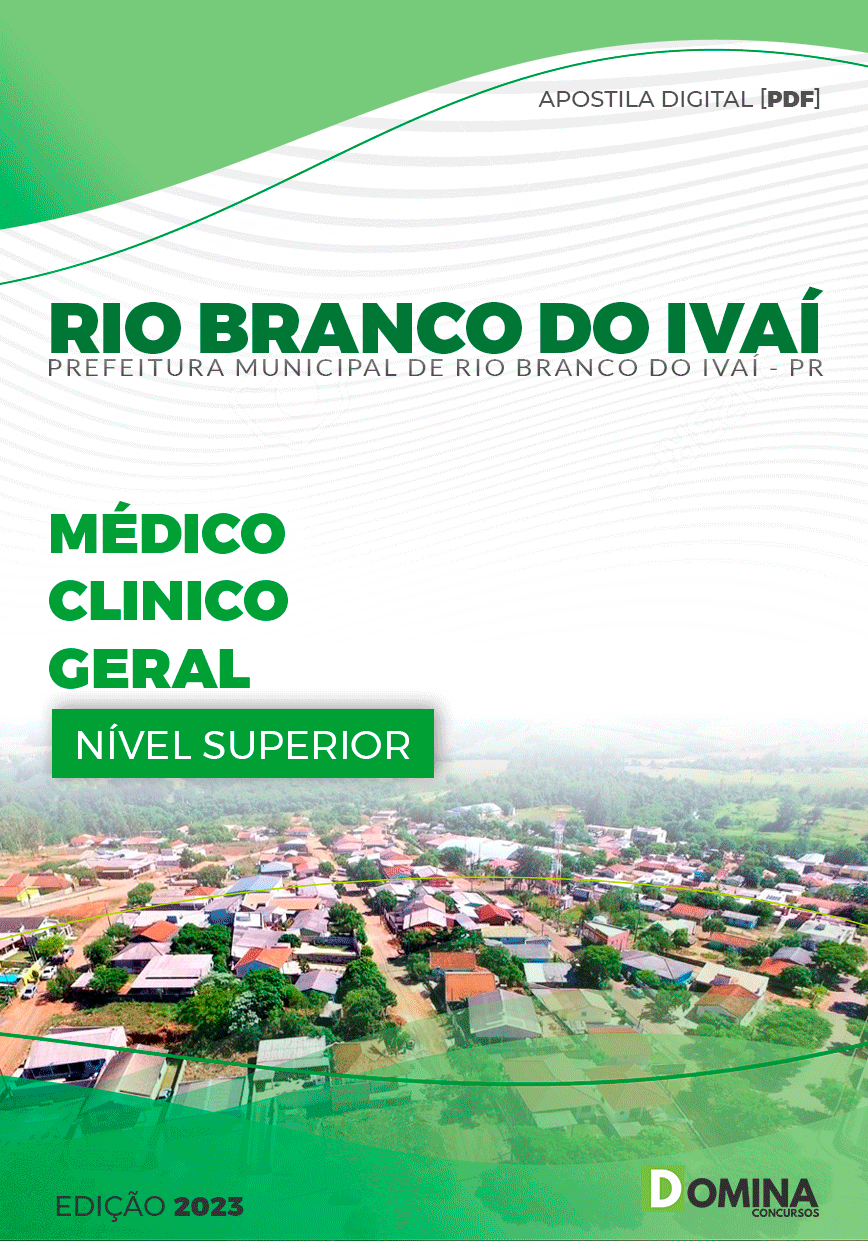 Apostila Pref Rio Branco do Ivaí PR 2023 Médico Clínico Geral