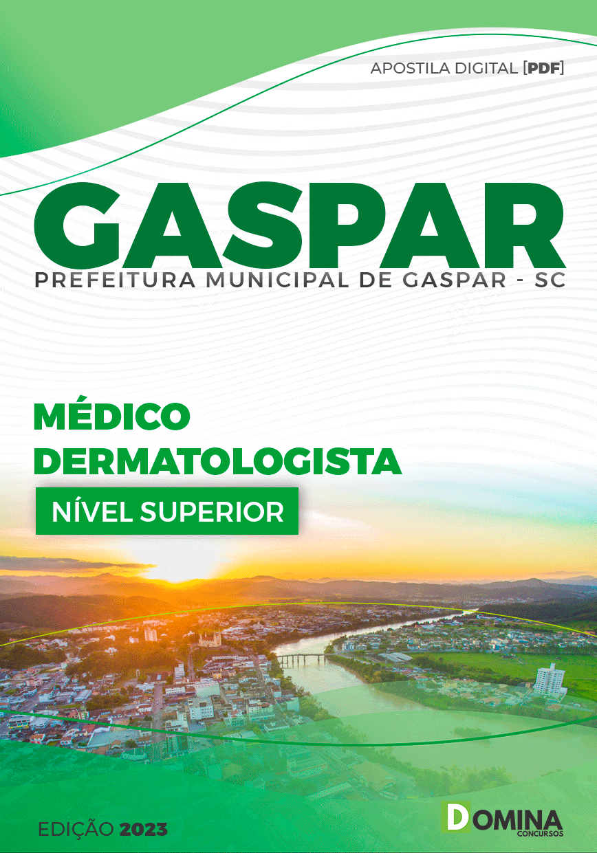 Apostila Pref Gaspar SC 2023 Médico Dermatologista