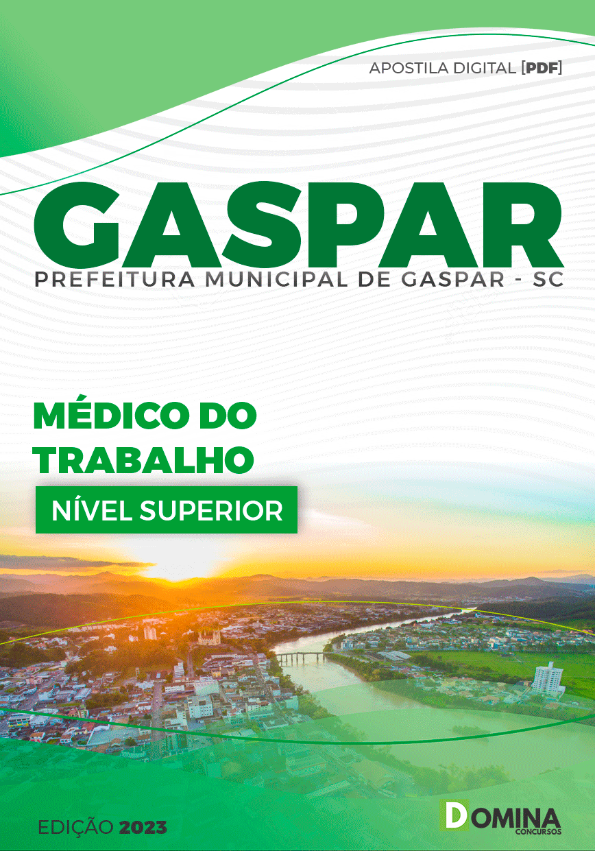 Apostila Pref Gaspar SC 2023 Médico do Trabalho