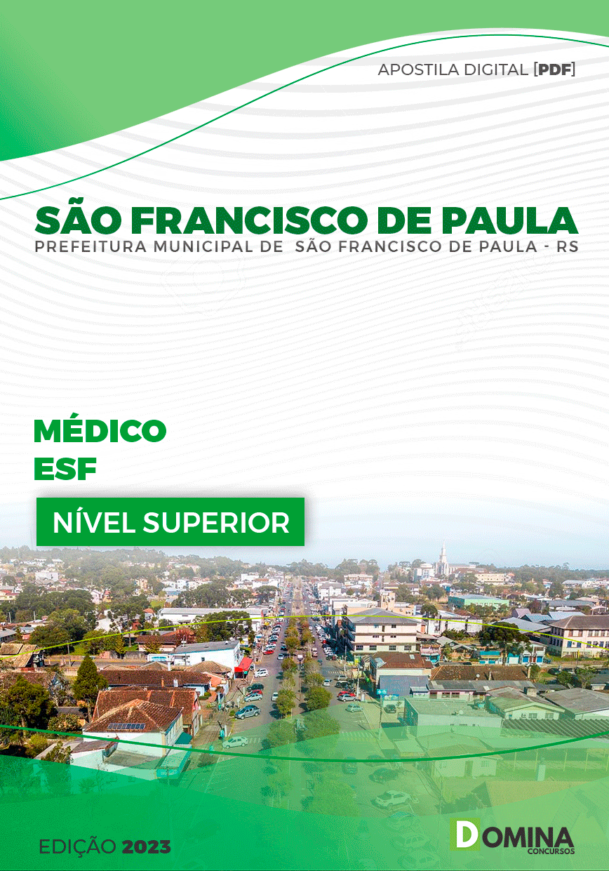 Pref São Francisco Paula RS 2023 Médico ESF