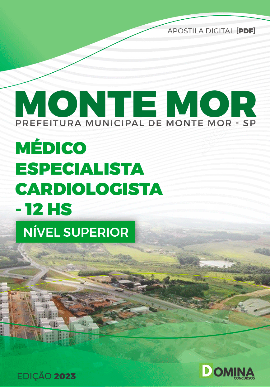 Apostila Pref Monte Mor SP 2023 Médico Cardiologista