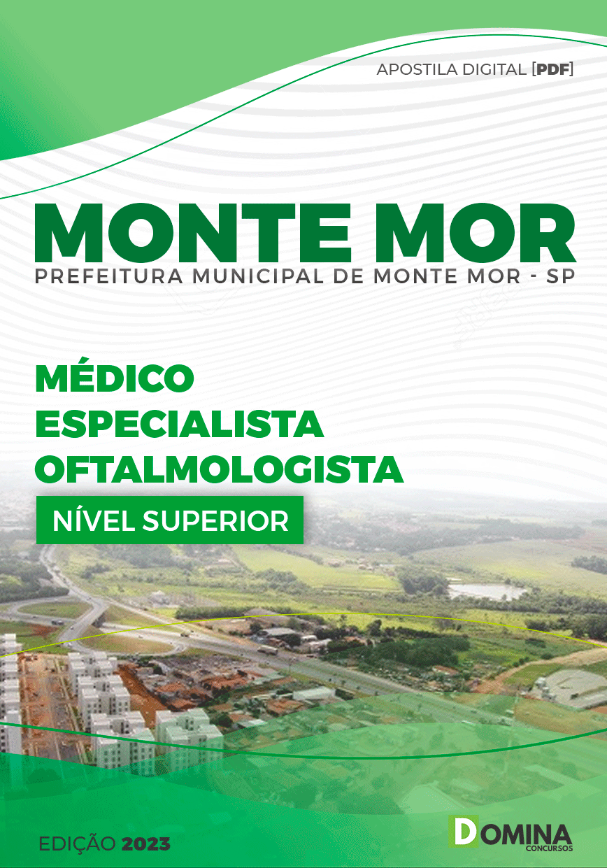 Apostila Pref Monte Mor SP 2023 Médico Oftalmologista