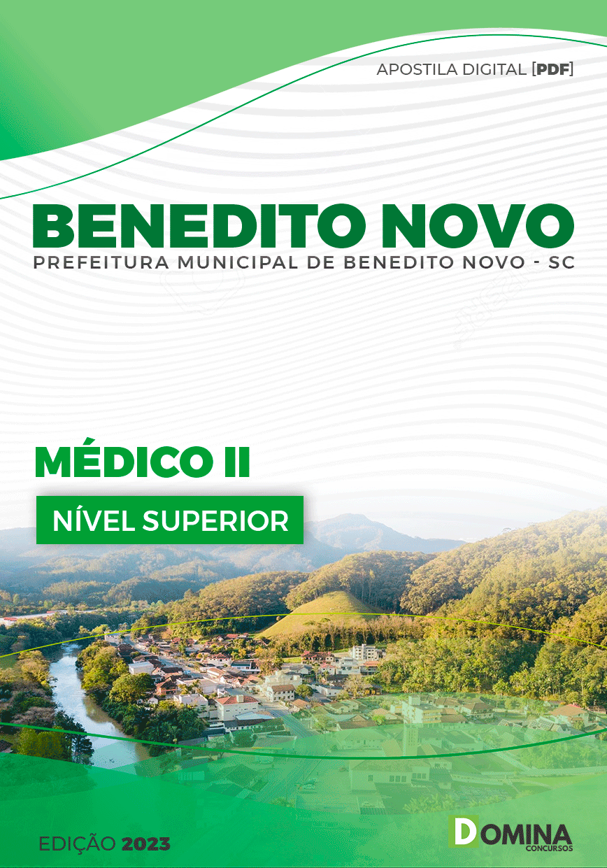 Apostila Pref Benedito Novo SC 2023 Médico II