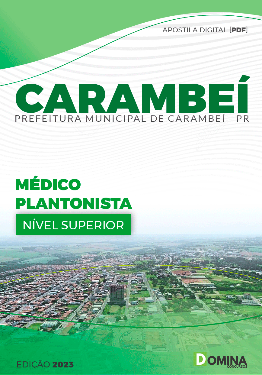 Apostila Pref Carambeí PR 2023 Médico Plantonista