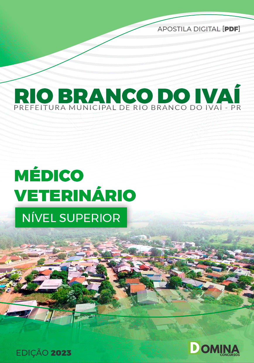 Apostila Pref Rio Branco do Ivaí PR 2023 Médico Veterinário