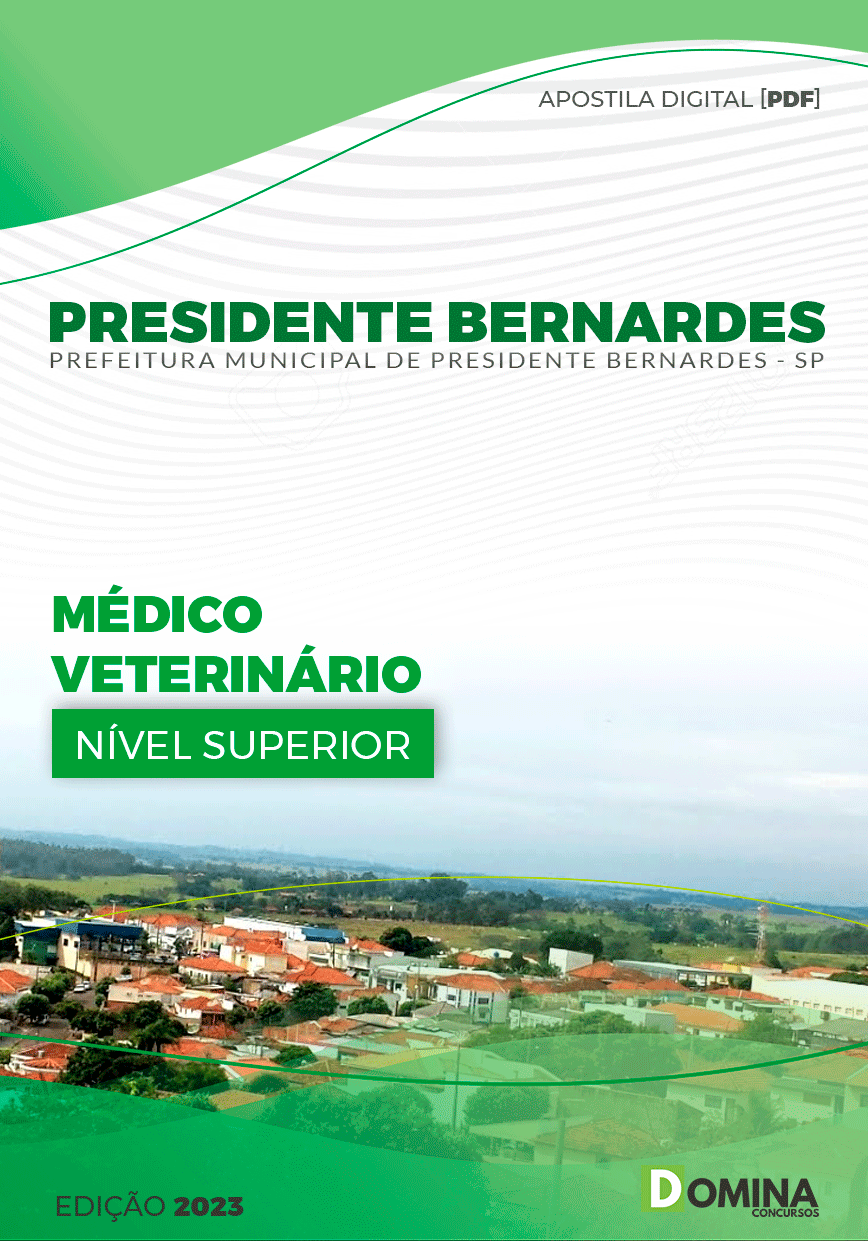 Apostila Pref Presidente Bernardes SP 2023 Médico Veterinário