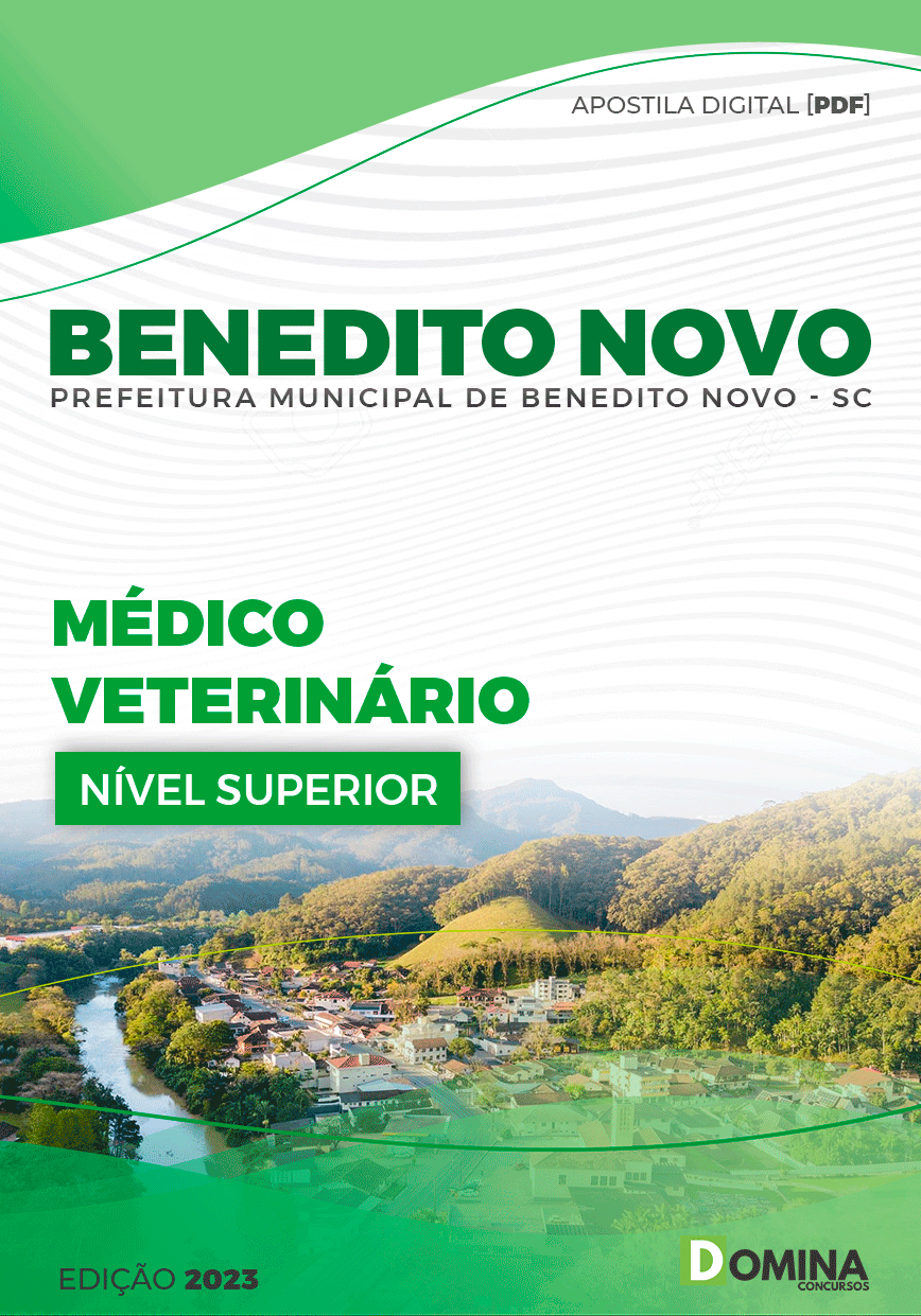 Apostila Pref Benedito Novo SC 2023 Médico Veterinário