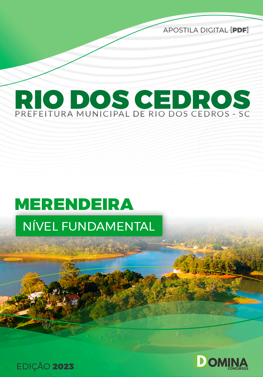 Apostila Pref Rio dos Cedros SC 2023 Merendeira
