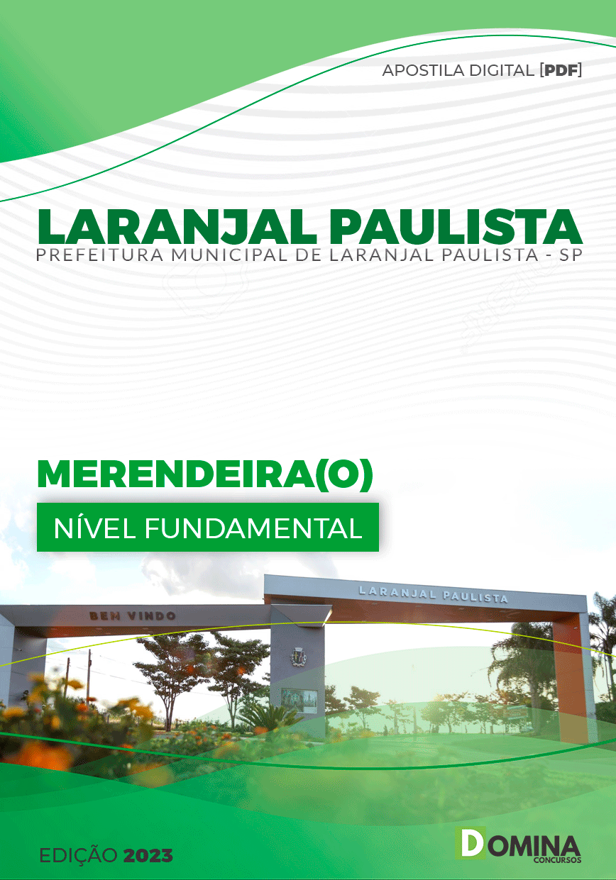 Apostila Pref Laranjal Paulista SP 2023 Merendeira