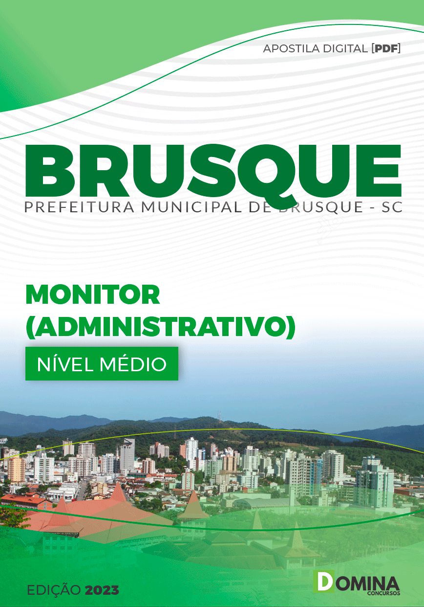 Apostila Pref Brusque SC 2023 Monitor Administrativo