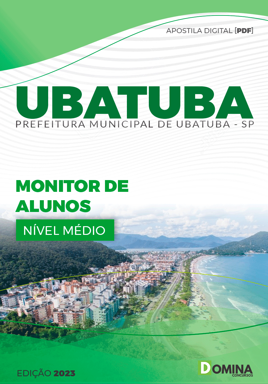 Apostila Concurso Pref Ubatuba SP 2023 Monitor Alunos