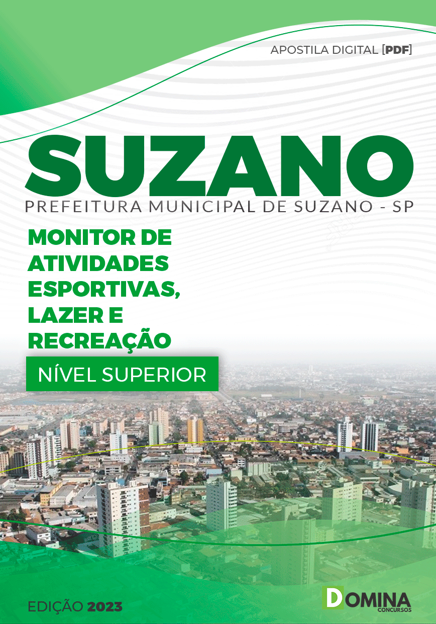 Apostila Pref Suzano SP 2023 Monitor Atividades Esportivas