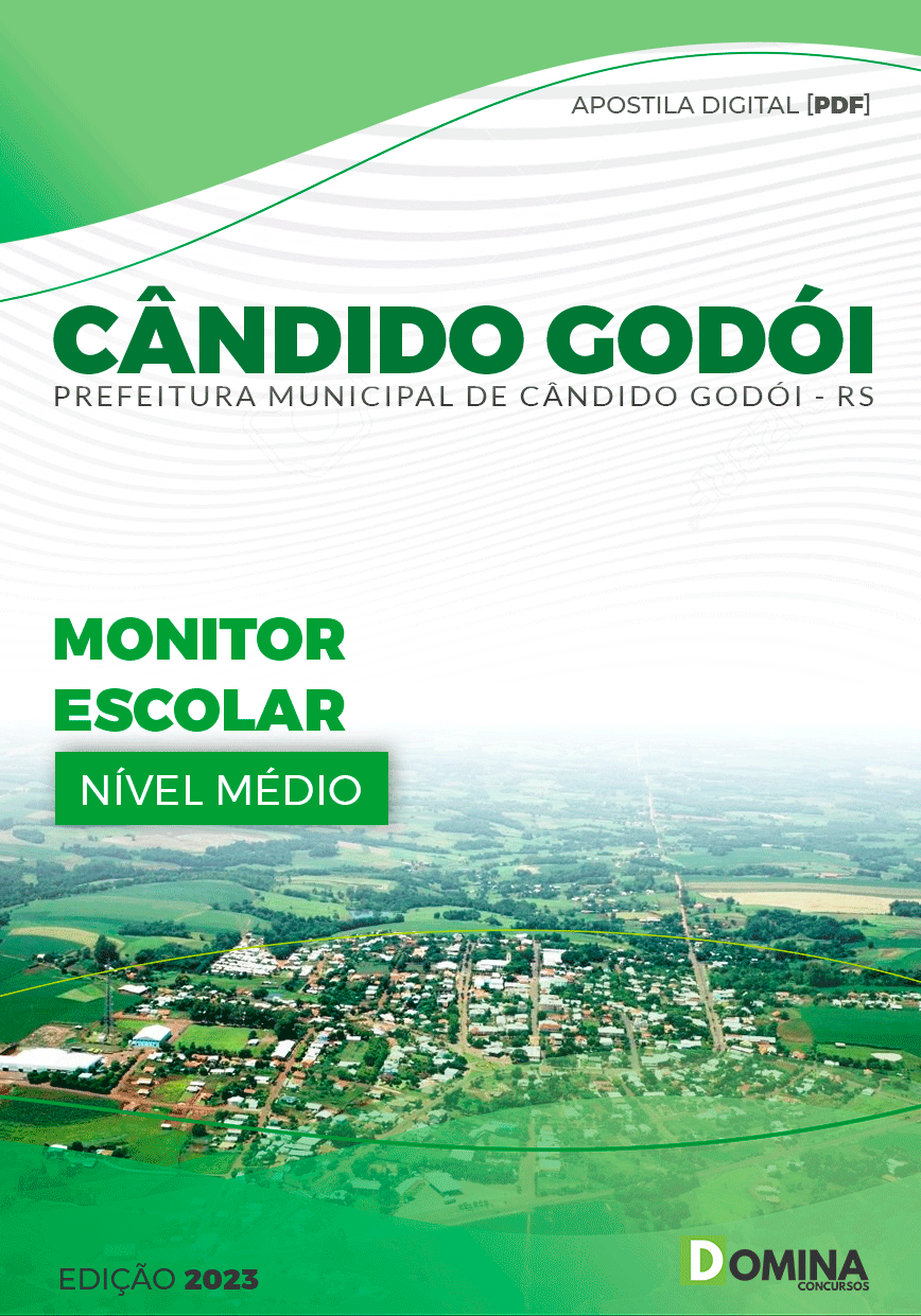 Apostila Pref Cândido Godói RS 2023 Monitor Escolar