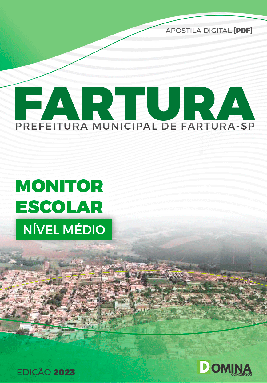 Apostila Concurso Pref Fartura SP 2023 Monitor Escolar