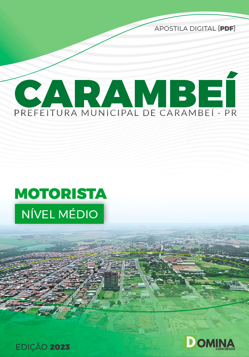 Apostila Pref Carambeí PR 2023 Motorista