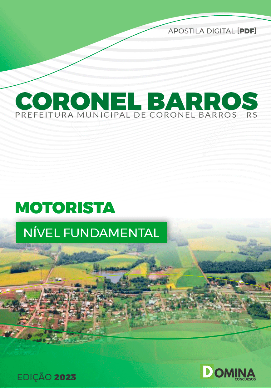 Apostila Pref Coronel Barros RS 2023 Motorista