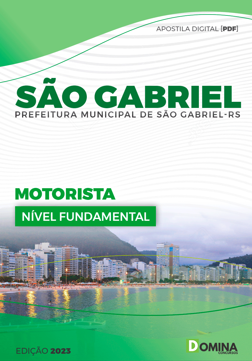 Apostila Pref São Gabriel RS 2023 Motorista