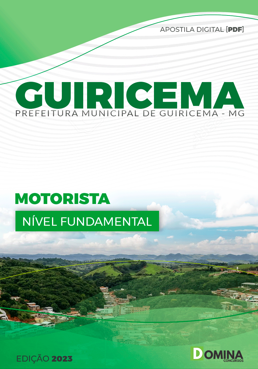 Apostila Concurso Pref Guiricema MG 2024 Motorista