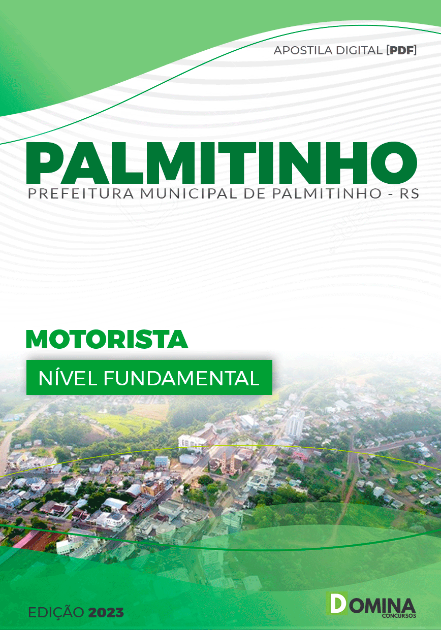 Apostila Concurso Pref Palmitinho RS 2023 Motorista