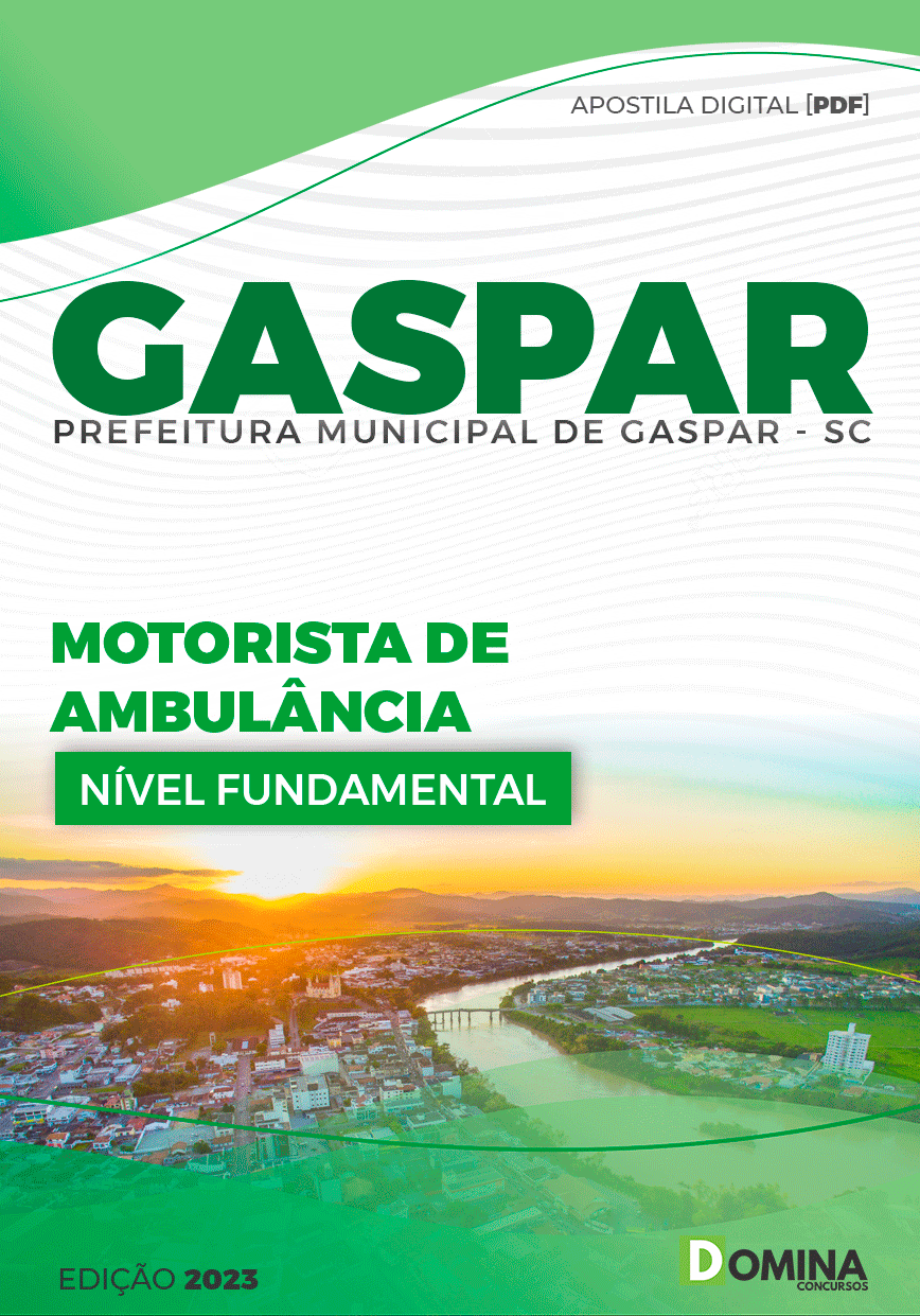Apostila Pref Gaspar SC 2023 Motorista de Ambulância