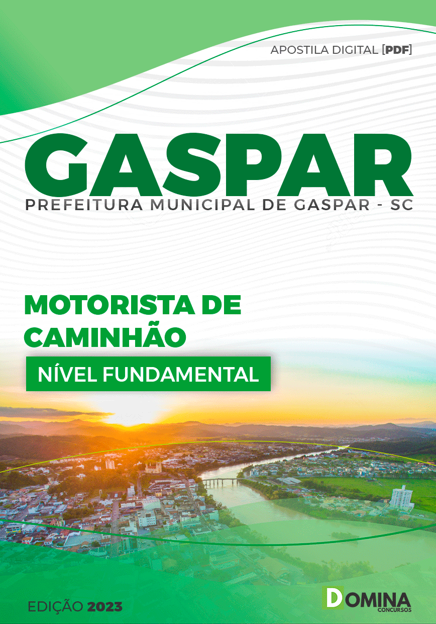 Apostila Pref Gaspar SC 2023 Motorista de Caminhão