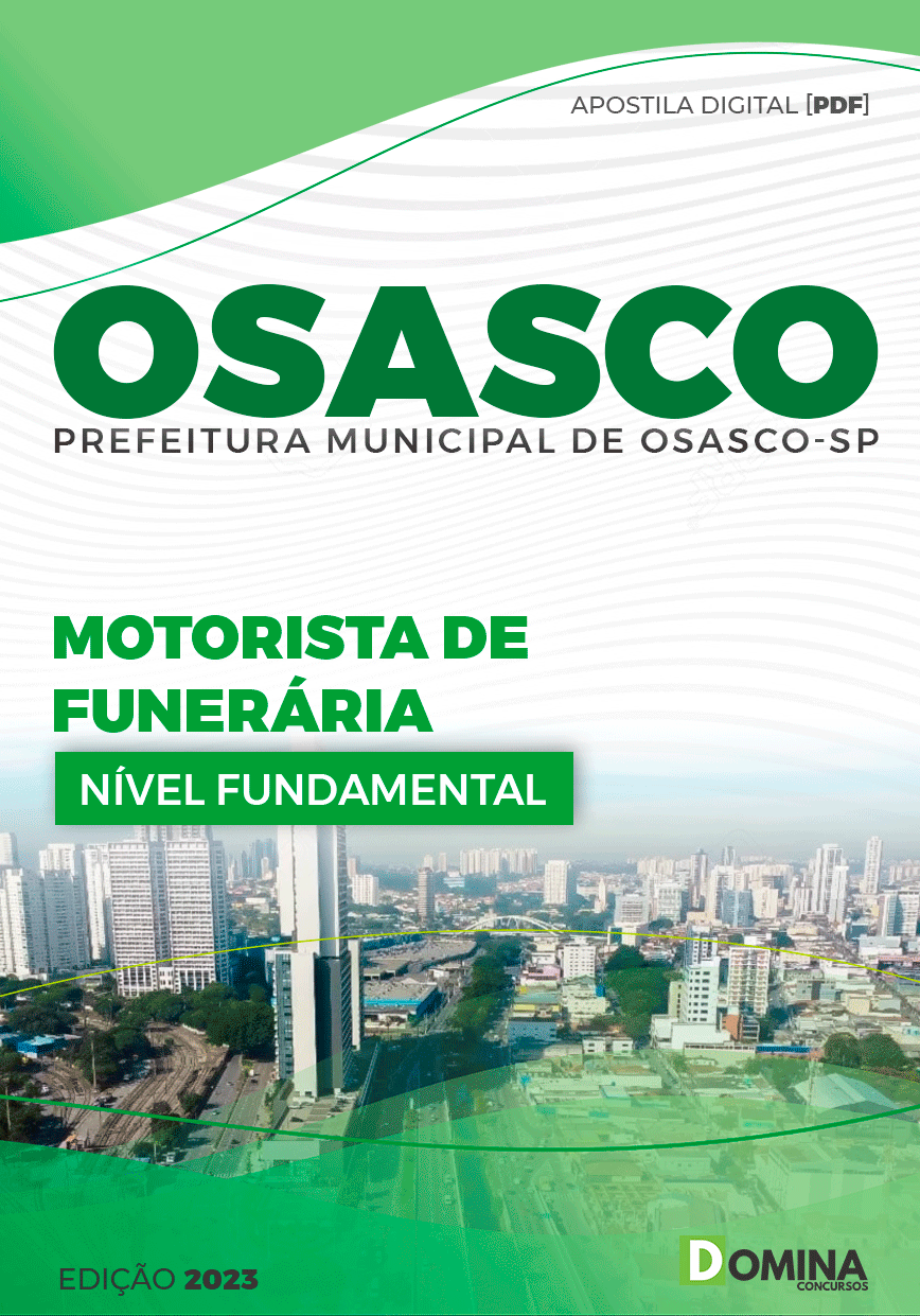 Apostila Concurso Pref Osasco SP 2023 Motorista Funerária