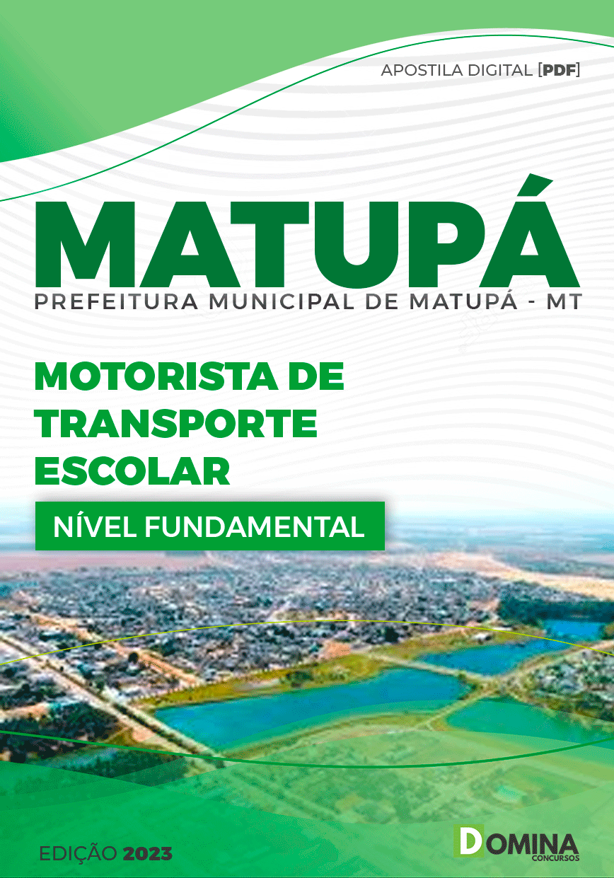 Apostila Pref Matupá MT 2023 Motorista Transporte Escolar