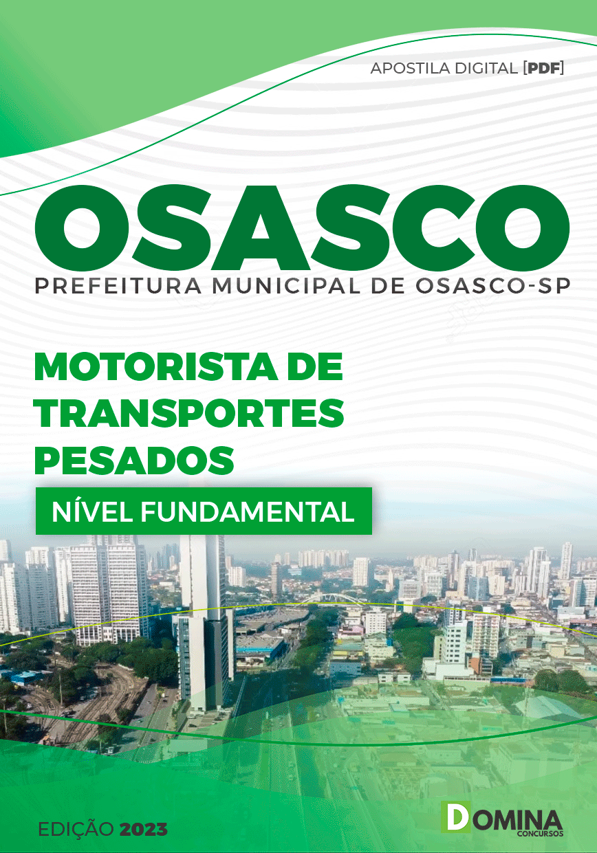 Apostila Pref Osasco SP 2023 Motorista Transportes Leves