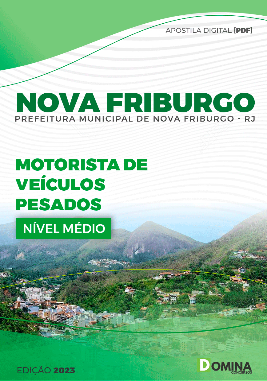 Apostila Pref Nova Friburgo RJ 2023 Motorista Veículos Pesados