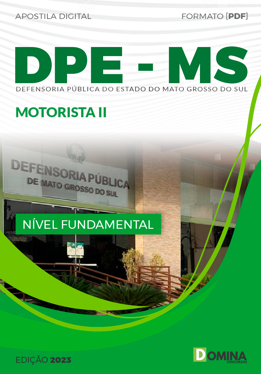 Apostila DPE MS 2023 Motorista II