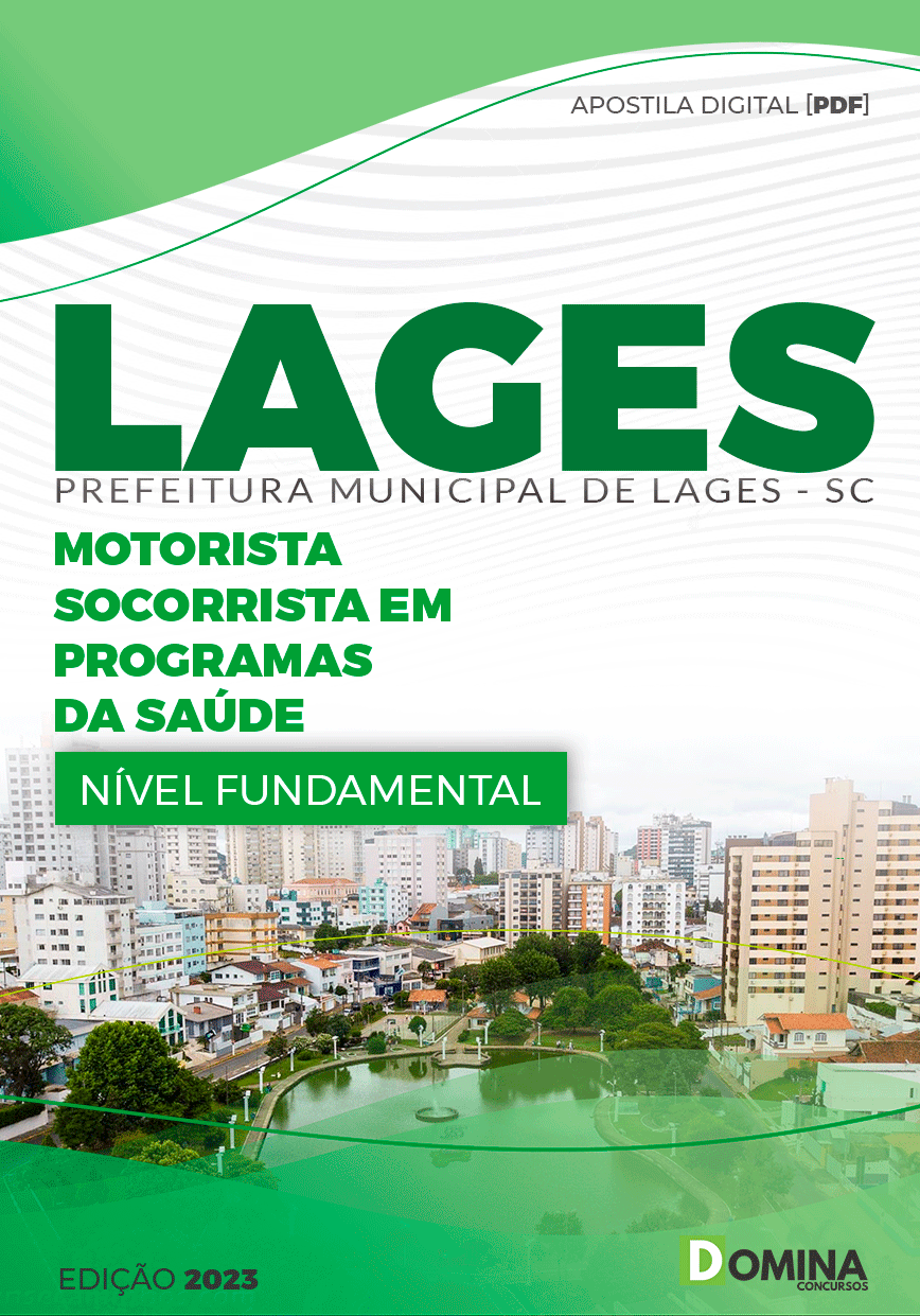 Apostila Pref Lages SC 2023 Motorista Socorrista Programa Saúde