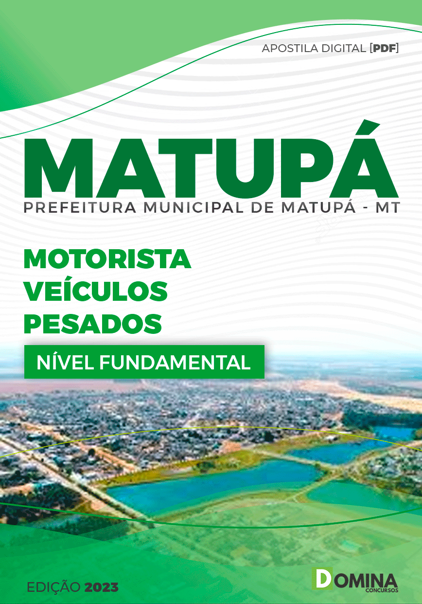 Apostila Pref Matupá MT 2023 Motorista Veículos Pesados