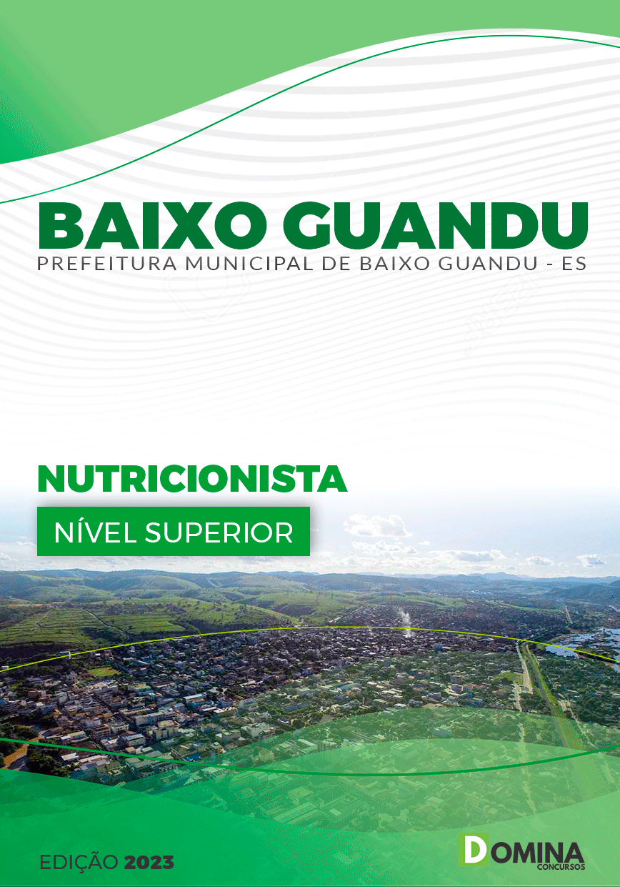 Apostila Concurso Pref Baixo Guandu ES 2023 Nutricionista