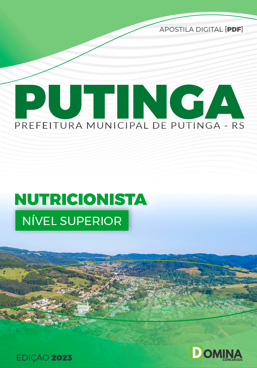 Apostila Pref Putinga RS 2023 Nutricionista