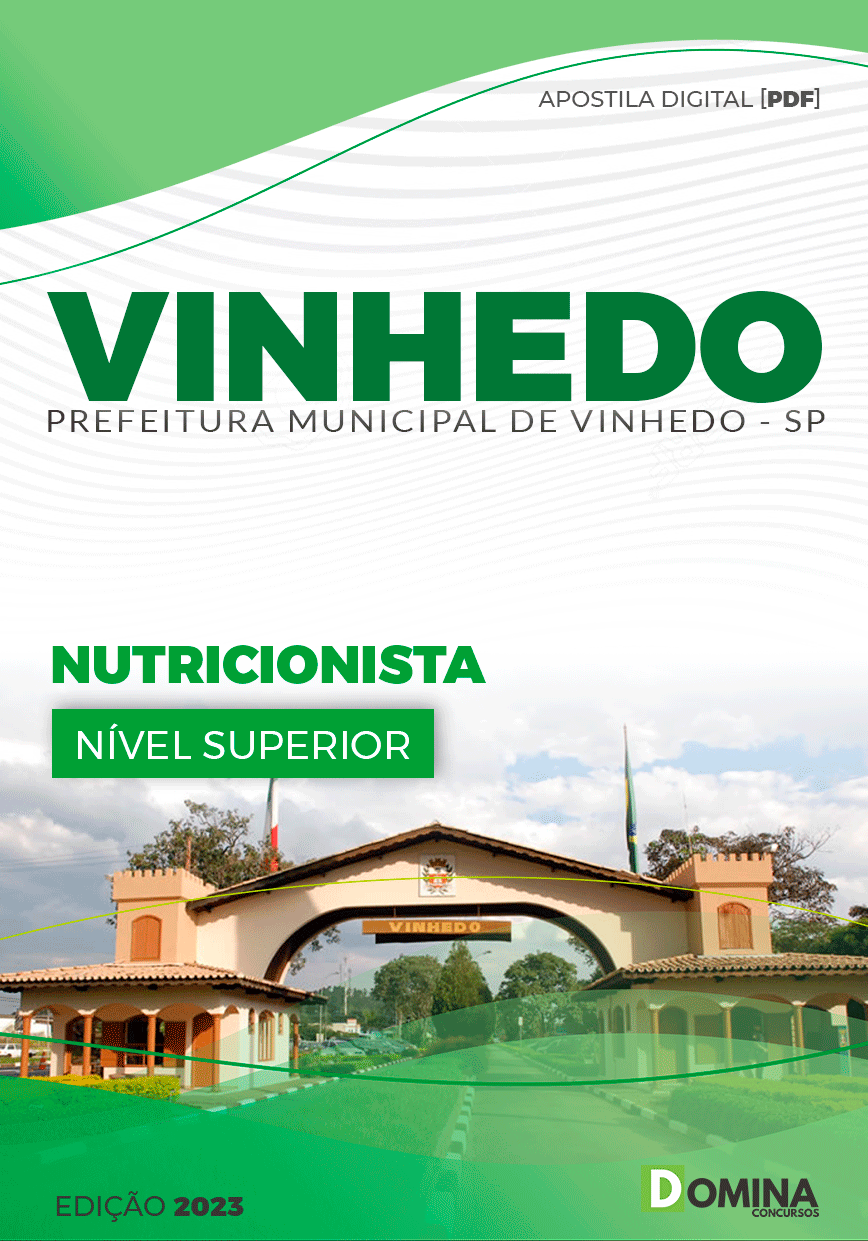 Apostila Pref Vinhedo SP 2024 Nutricionista