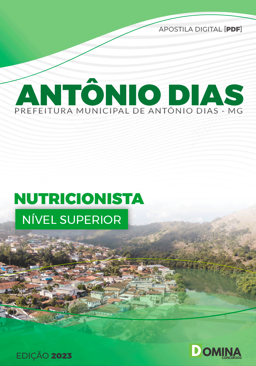 Apostila Pref Antônio Dias MG 2024 Nutricionista