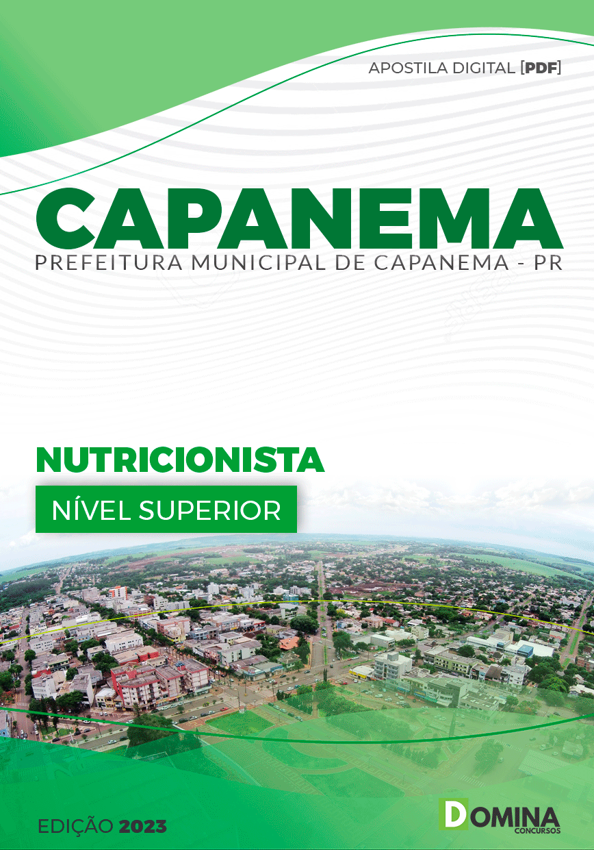 Apostila Pref Capanema PR 2023 Nutricionista