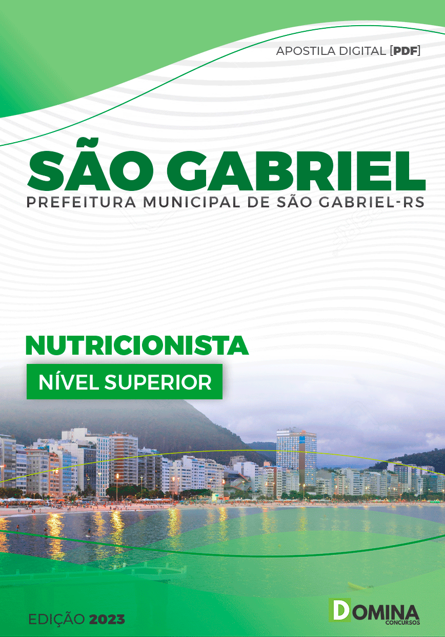 Apostila Pref São Gabriel RS 2023 Nutricionista