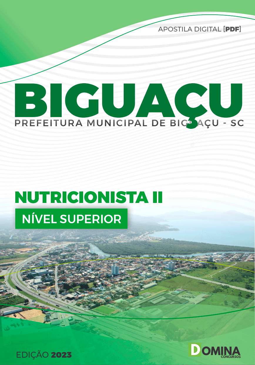 Apostila Pref Biguaçu SC 2023 Nutricionista II