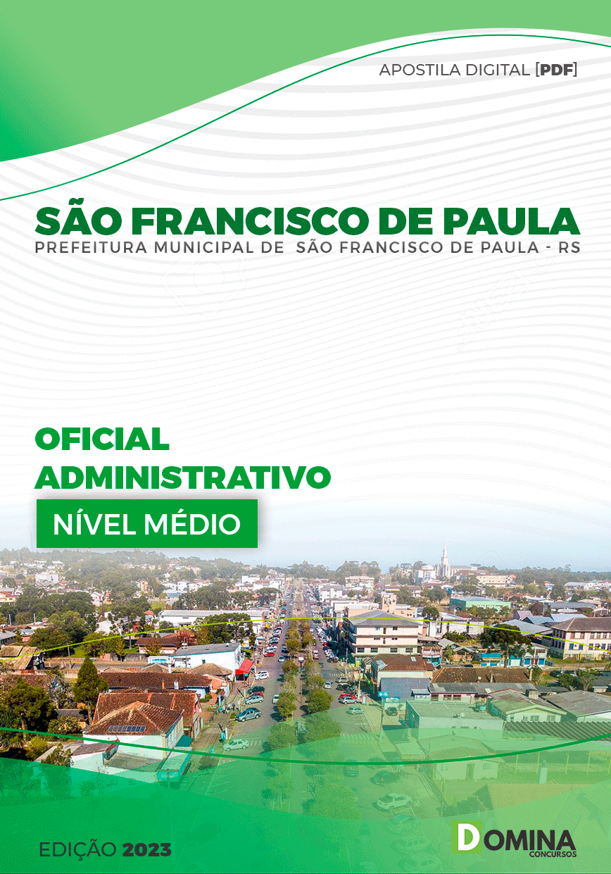 Pref São Francisco Paula RS 2023 Oficial Administrativo