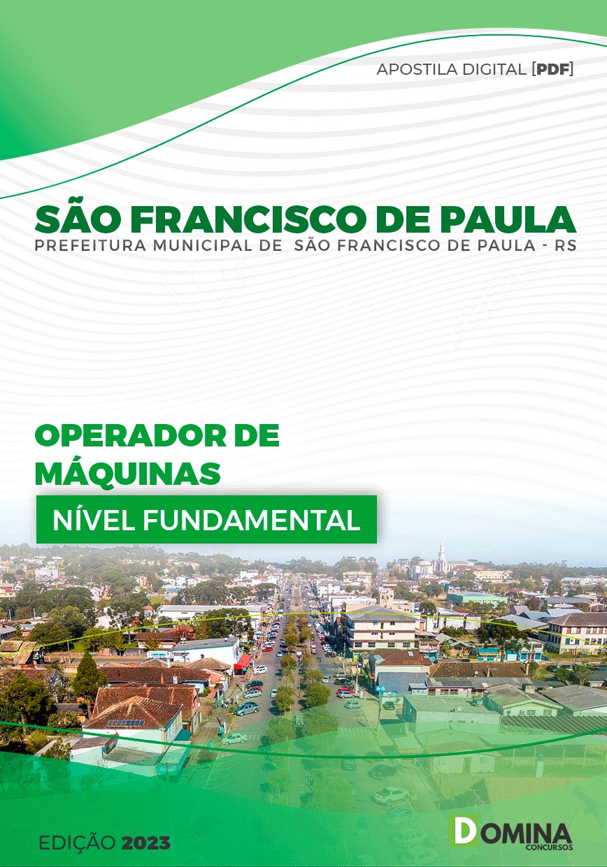 Pref São Francisco Paula RS 2023 Operador de Máquinas