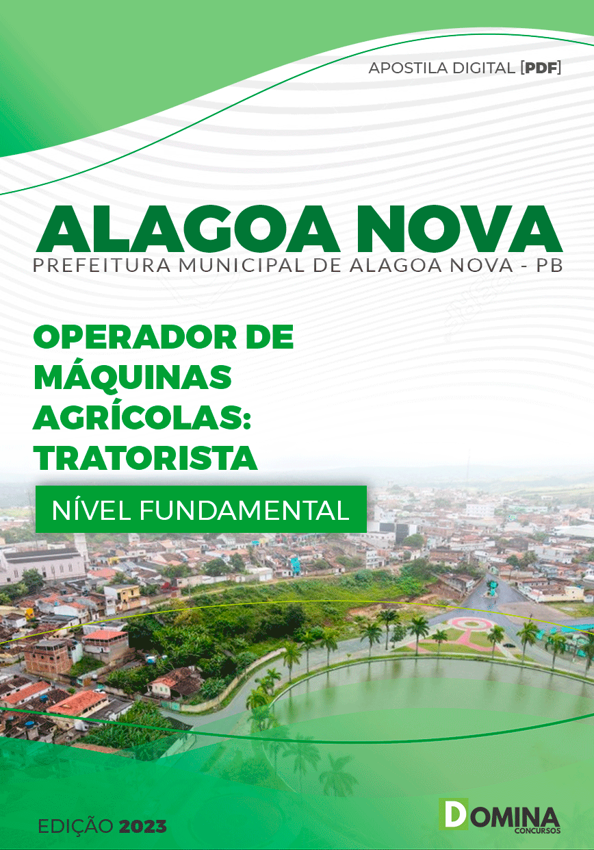 Apostila Pref Alagoa Nova PB 2023 Operador Máquinas Agrícolas