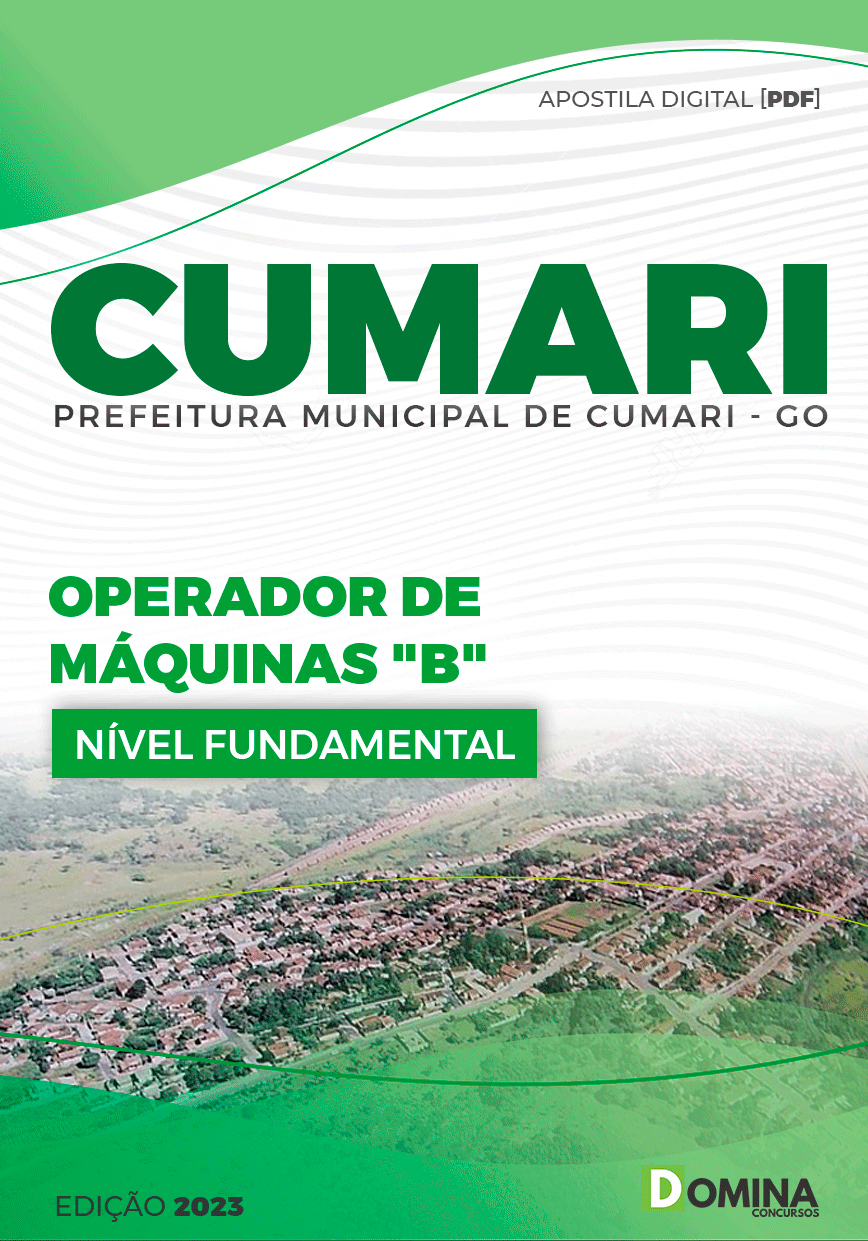 Apostila Concurso Pref Cumari GO 2024 Operador Máquinas B