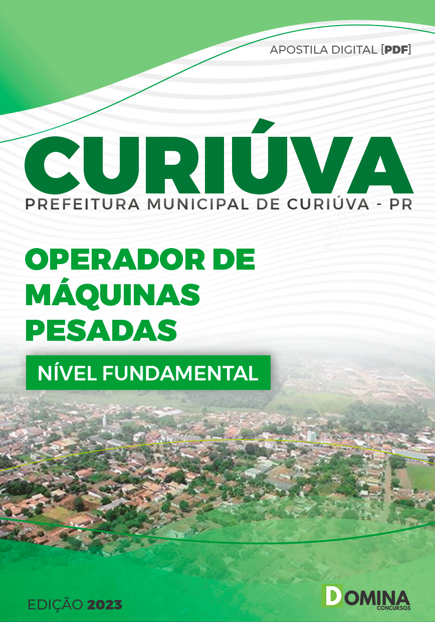 Apostila Pref Curiúva PR 2023 Operador Máquinas Pesadas